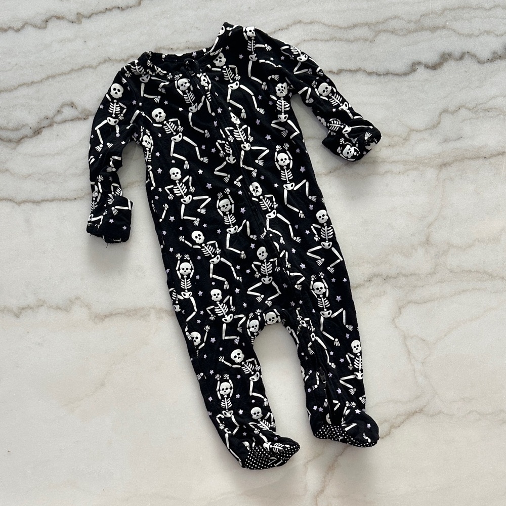 Caden Lane - Glow in the Dark Skeleton Print Zippy